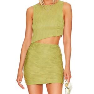 superdown Asymmetrical Olive Dress